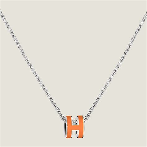 pendentif pop h hermes|hermes mini h pop necklace.